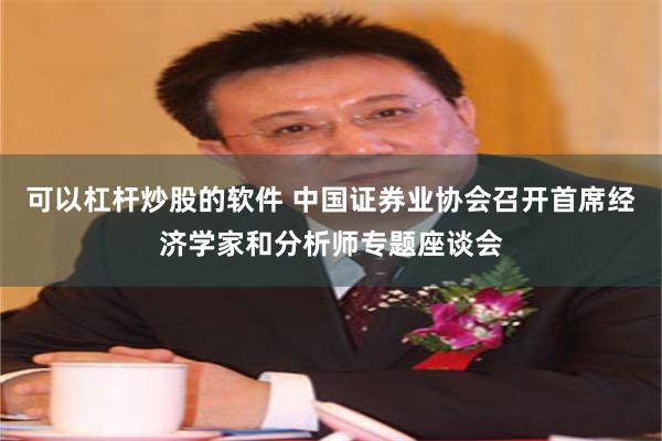 可以杠杆炒股的软件 中国证券业协会召开首席经济学家和分析师专题座谈会